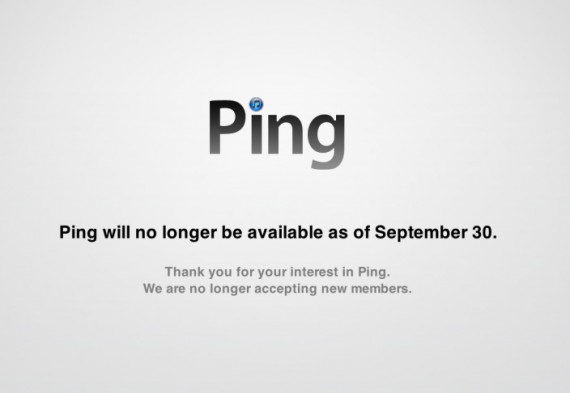 Apple annuncia ufficialmente la chiusura di Ping a partire dal 30 settembre