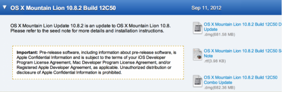 Apple invia Mountain Lion 10.8.2 build 12C50 agli sviluppatori: tante le novità!