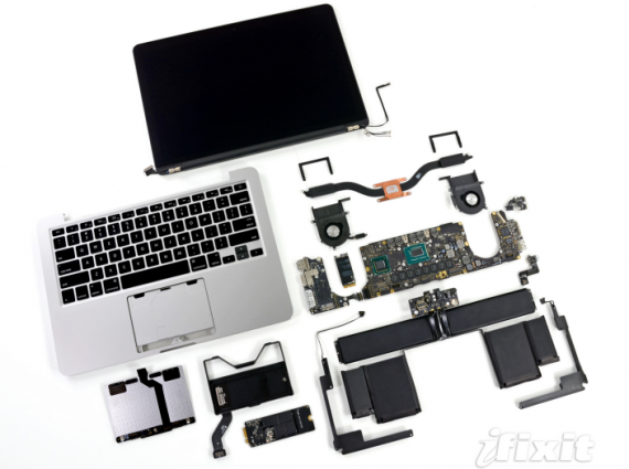 iFixit smonta il MacBook Pro 13″ Retina: ecco tutti i dettagli hardware!
