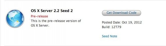Apple rilascia OS X Server v.2.2 Seed 2