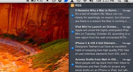 Attivare avvisi per i Feed RSS dal Notification Center di Mountain Lion