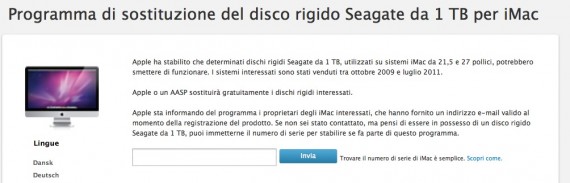 Esteso il programma di sostituzione degli hard disk degli iMac 2009