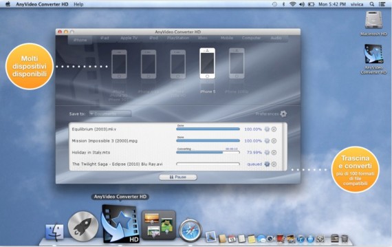 AnyVideo Converter HD si aggiorna con supporto all’iPhone 5 e all’estrazione delle tracce audio.