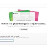 iTunes 11 prevede una funzione per riscattare i redeem tramite la fotocamera dei Mac