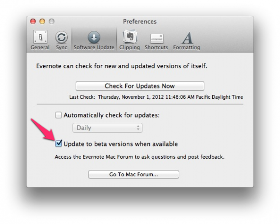 Disponibile la prima beta di Evernote 5 per Mac