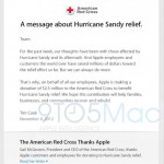 Uragano Sandy: donati 2,5 milioni da parte di Apple