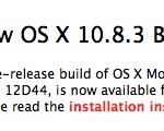 Apple rilascia OS X 10.8.3 build 12D44 agli sviluppatori