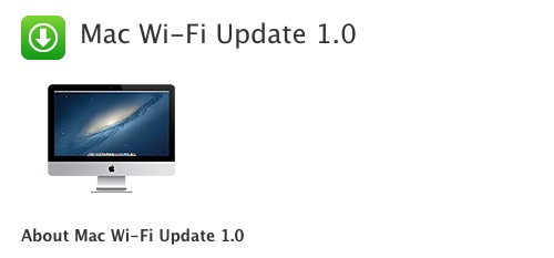 Apple rilascia il Mac Wi-Fi Update 1.0
