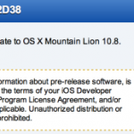 Apple invia la build 12D38 di OS X 10.8.3 agli sviluppatori