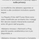 Apple modifica i termini e le condizioni dell’iTunes Store