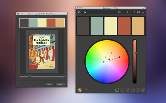 Crea schemi di colore con l’app Spectrum