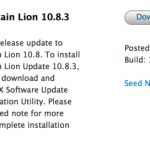 Apple invia OS X Mountain Lion 10.8.3 build 12D50 agli sviluppatori