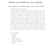 Apple invia OS X 10.8.3 (build 12D61) agli sviluppatori