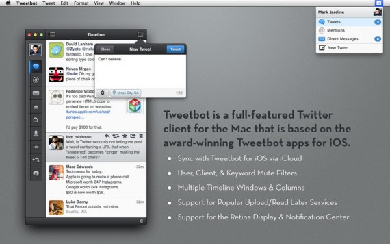 Tweetbot per Mac si aggiorna risolvendo vari bugs