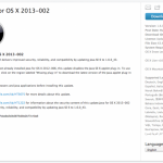 Apple rilascia l’update 2013-002 OS X per Java