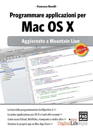 Programmare applicazioni per Mac OS X, un nuovo libro edito da FAG
