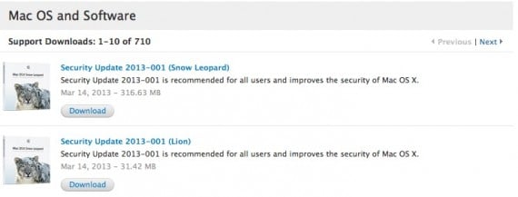 Apple rilascia un aggiornamento di sicurezza per Snow Leopard, Lion e Safari