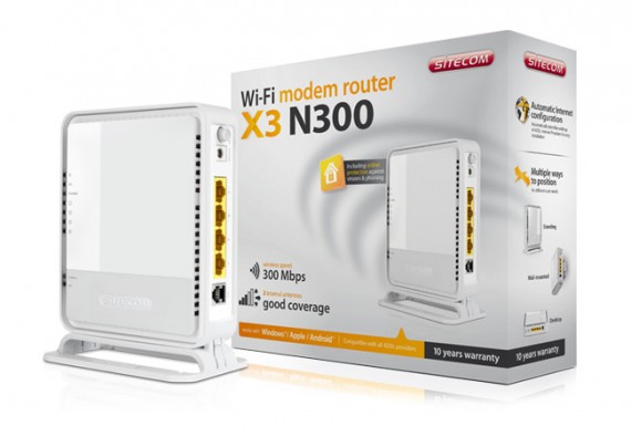 Sitecom presenta il nuovo WLM-3600 Wi-Fi Modem Router X3 N300