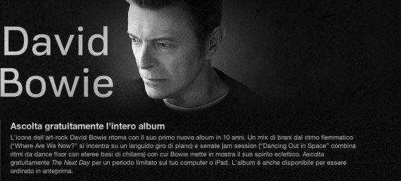 “The Next Day”: ascolta gratuitamente l’ultimo album di David Bowie