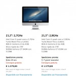iMac da 21,5 pollici disponibili in 24 ore su Apple Store Online