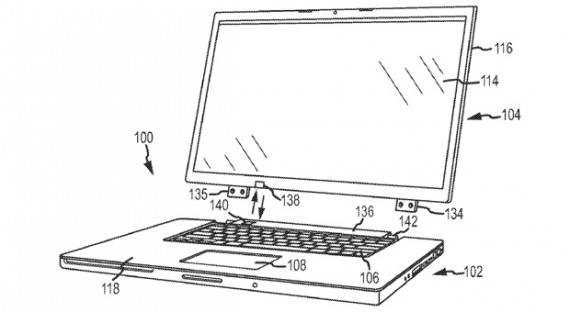 Apple brevetta uno schermo touchscreen per laptotp che si ricarica via wireless