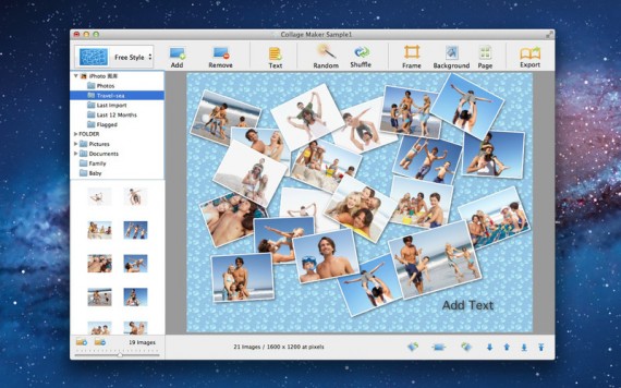 Collage professionali con CollageFactory Pro, software, oggi, in promozione