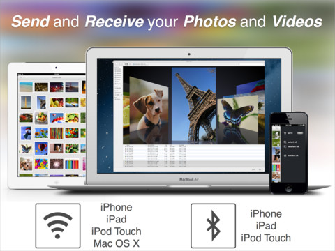 Con transfr puoi trasferire file da iPhone e iPad a Mac usando il Wi-Fi