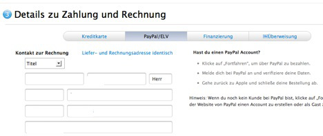 Apple Store online: in Germania si può pagare anche con PayPal