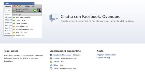 Aggiungere la chat di Facebook in Messaggi su OS X