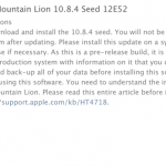 Apple invia la build 12E52 di OS X 10.8.4 agli sviluppatori