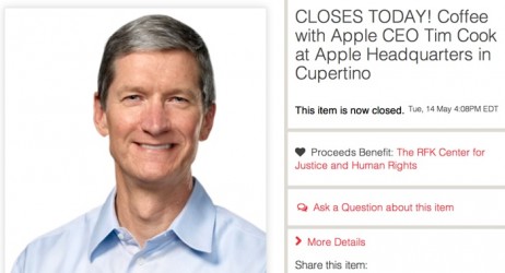 Un caffè con Tim Cook costa 610.000 dollari