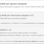 Apple rilascia l’aggiornamento RAW e nuovi driver per stampanti Canon