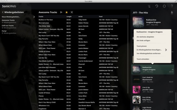 SonicWeb Internet Radio Player: la web radio che salva le tracce audio sul tuo Mac