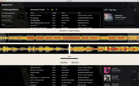 SonicWeb Internet Radio Player Mac pic1