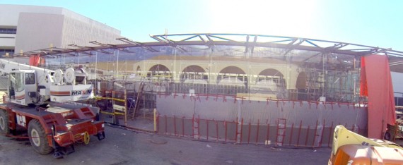Ecco la struttura in costruzione del nuovo Apple Store di Stanford