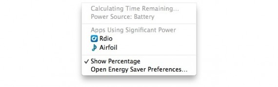OS X Mavericks mostra le applicazioni che consumano più energia