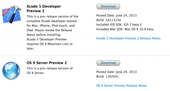 Apple rilascia la seconda beta di OS X Mavericks