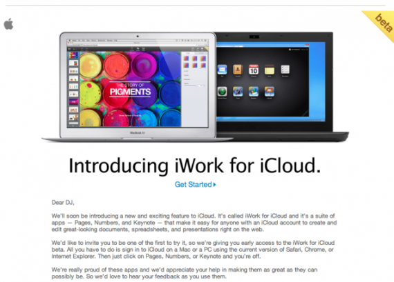 iWork per iCloud ora disponibile per tutti in versione beta