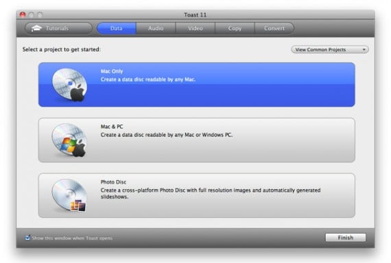 Toast Titanium 11.2: il miglior software di masterizzazione ora ottimizzato per Mavericks