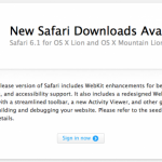 Apple rilascia Safari 6.1 beta 6 agli sviluppatori