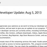 Entro fine settimana il Dev Center tornerà completamente operativo