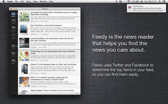 Feedy, il lettore RSS per Mac oggi in offerta gratuita