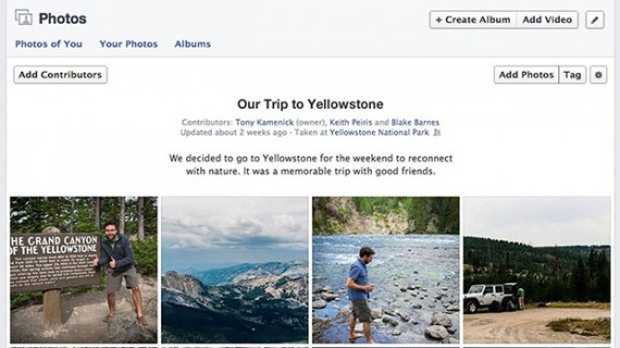Facebook ufficializza l’arrivo degli “Album condivisi”