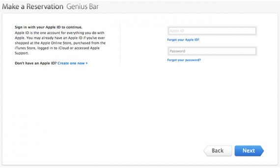 Genius Bar: ora è necessario un account Apple per prenotare