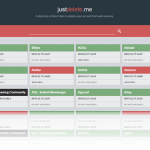 Justdelete.me, una web app per cancellarsi da Internet