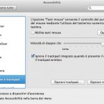 Disattivare il trackpad del MacBook quando si collega un mouse