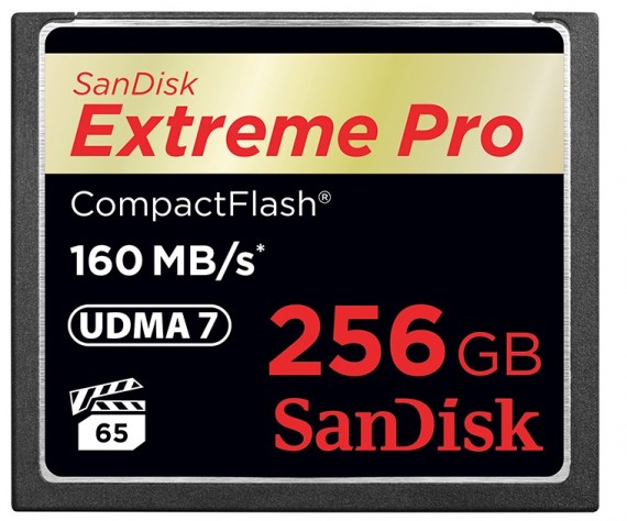 SanDisk presenta la prima scheda CompactFlash da 256GB che supporta le più recenti specifiche di VPG