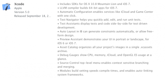 Disponibile un nuovo aggiornamento per Xcode con il supporto all’iOS 7 SDK e al compilatore 64-bit