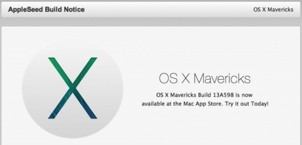 Apple invia una nuova Build di OS X Mavericks agli sviluppatori