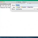 Cambiare il nome, i tags e la posizione del file dalla barra del titolo di qualunque documento in Mavericks